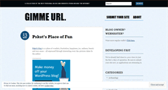 Desktop Screenshot of gimmeurl.wordpress.com