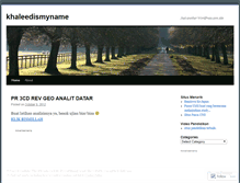 Tablet Screenshot of khaleedismyname.wordpress.com