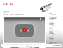 Tablet Screenshot of joliefille27.wordpress.com