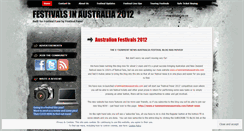 Desktop Screenshot of festivalsaustralia.wordpress.com