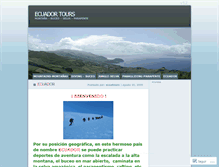 Tablet Screenshot of ecuatours.wordpress.com