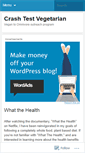Mobile Screenshot of crashtestvegetarian.wordpress.com