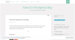 Desktop Screenshot of faiselk.wordpress.com