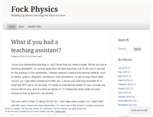Tablet Screenshot of fockphysics.wordpress.com