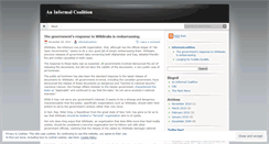 Desktop Screenshot of informalcoalition.wordpress.com
