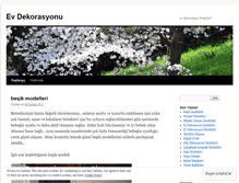 Tablet Screenshot of evdekoru.wordpress.com