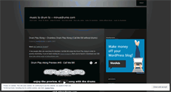 Desktop Screenshot of musictodrumto.wordpress.com