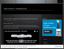 Tablet Screenshot of musictodrumto.wordpress.com