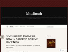 Tablet Screenshot of amuslimsistermaria200327.wordpress.com