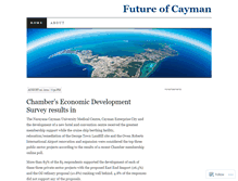 Tablet Screenshot of caymanfuture.wordpress.com