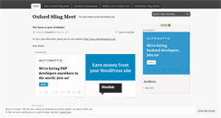 Desktop Screenshot of oxfordslingmeet.wordpress.com
