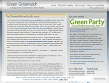 Tablet Screenshot of greengreenwich.wordpress.com