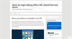 Desktop Screenshot of bramdejager.wordpress.com
