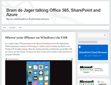 Tablet Screenshot of bramdejager.wordpress.com