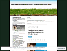 Tablet Screenshot of carrotsformichaelmas.wordpress.com