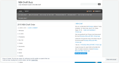 Desktop Screenshot of nbadraftbuzz.wordpress.com