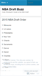 Mobile Screenshot of nbadraftbuzz.wordpress.com