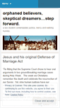 Mobile Screenshot of orphanedbelievers.wordpress.com