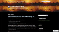 Desktop Screenshot of capacidaddecarga.wordpress.com