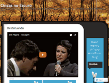 Tablet Screenshot of cinzasnoescuro.wordpress.com