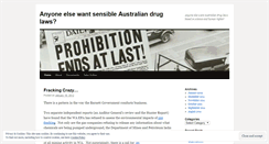 Desktop Screenshot of ozdrugpolicy.wordpress.com