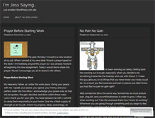 Tablet Screenshot of jessjustsaying.wordpress.com