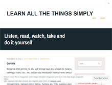 Tablet Screenshot of learnsimply.wordpress.com