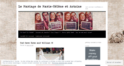 Desktop Screenshot of marieheleneetantoine.wordpress.com