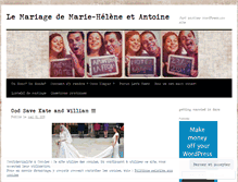 Tablet Screenshot of marieheleneetantoine.wordpress.com