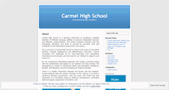 Desktop Screenshot of carmelinstitutions1.wordpress.com