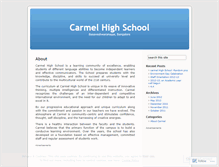 Tablet Screenshot of carmelinstitutions1.wordpress.com