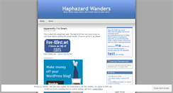 Desktop Screenshot of haphazardwanders.wordpress.com