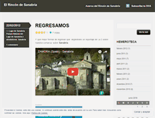 Tablet Screenshot of elrincondesanabria.wordpress.com
