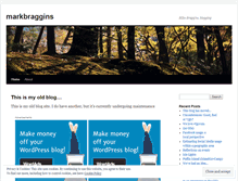 Tablet Screenshot of markbraggins.wordpress.com
