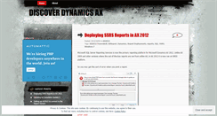 Desktop Screenshot of discoverdax.wordpress.com
