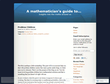 Tablet Screenshot of mostlymath.wordpress.com