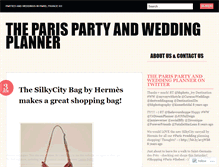 Tablet Screenshot of partyplannerparis.wordpress.com