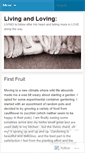 Mobile Screenshot of livinandloving.wordpress.com
