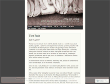 Tablet Screenshot of livinandloving.wordpress.com