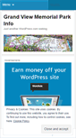 Mobile Screenshot of grandviewmemorialpark.wordpress.com