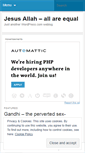 Mobile Screenshot of jesusallah.wordpress.com