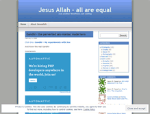 Tablet Screenshot of jesusallah.wordpress.com