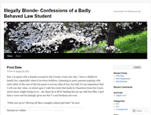 Tablet Screenshot of illegallyblonde2010.wordpress.com