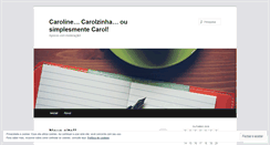 Desktop Screenshot of carolinux07.wordpress.com
