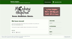 Desktop Screenshot of monkeyhelpline.wordpress.com
