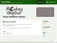 Tablet Screenshot of monkeyhelpline.wordpress.com