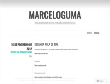 Tablet Screenshot of marceloguma.wordpress.com