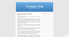 Desktop Screenshot of chrisdupe1.wordpress.com