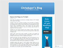 Tablet Screenshot of chrisdupe1.wordpress.com
