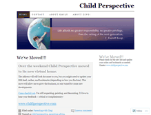 Tablet Screenshot of childperspective.wordpress.com